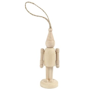 Figure with hat 9cm / houten figuur