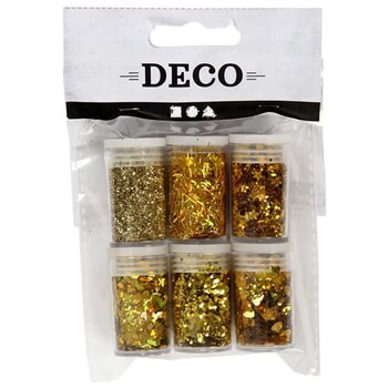 Metallic Glitter - Goud (6x 5gr)