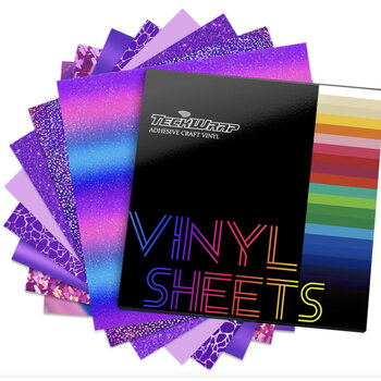 TeckwrapCraft | Assorted Color Tone Vinyl Sheets Packs TeckwrapCraft  - Purple (8 sheets)