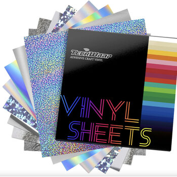 TeckwrapCraft | Assorted Color Tone Vinyl Sheets Packs TeckwrapCraft  - Silver (8 sheets)