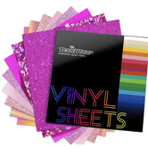 Assorted Color Tone Vinyl Sheets Packs TeckwrapCraft - Pink Tone (8 sheets)