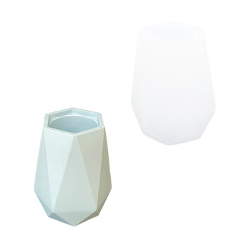 Jesmonite | Silicone Mal - Vaas met vlakken