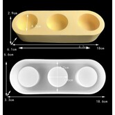 Silicone mal - Kaarshouder rond design - 3