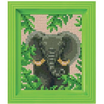 Pixelhobby | Pixel geschenkverpakking - Jungle olifant
