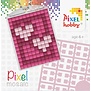 Pixel sleutelhanger - Hartjes