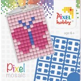 Pixel sleutelhanger - Vlinder