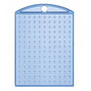 Medaillon pixelhobby transparant blauw + kettinkje