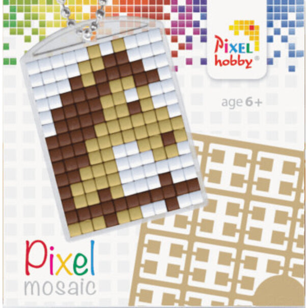 Pixelhobby | Pixel sleutelhanger - Paard