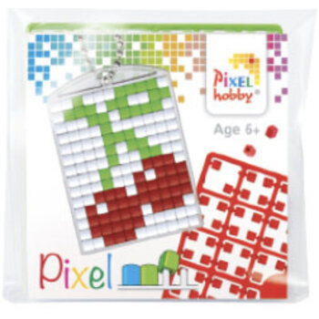 Pixelhobby | Pixel sleutelhanger - Kersen