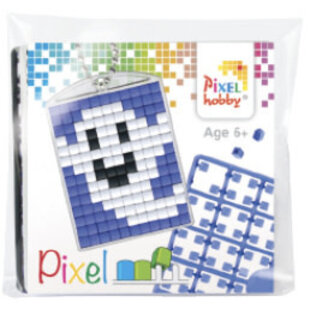 Pixel sleutelhanger - Lachend Spookje