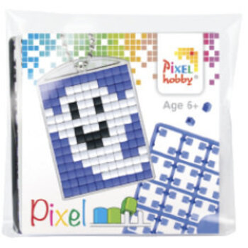 Pixelhobby | Pixel sleutelhanger - Lachend Spookje