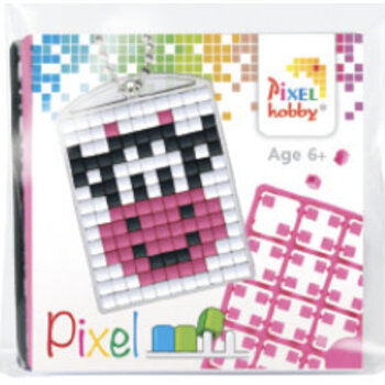Pixelhobby | Pixel sleutelhanger - Lachende Koe