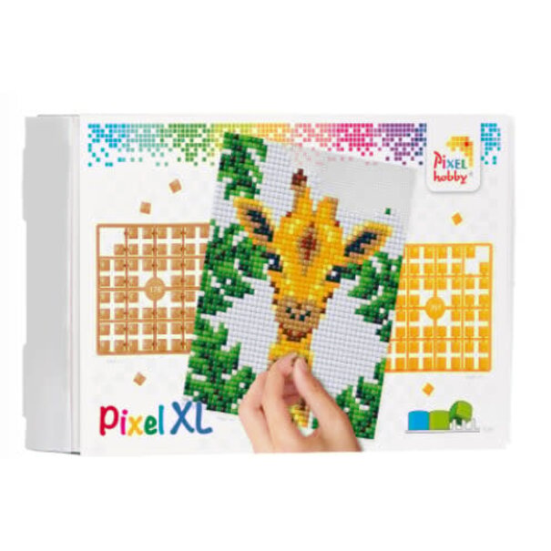 Pixelhobby | Pixel XL pakket op 4 basisplaten - Jungle Giraf