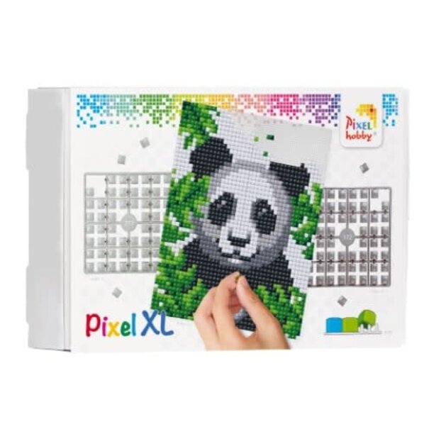 Pixelhobby | Pixel XL pakket op 4 basisplaten - Jungle Panda