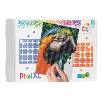 Pixelhobby | Pixel XL pakket op 4 basisplaten - Papegaai