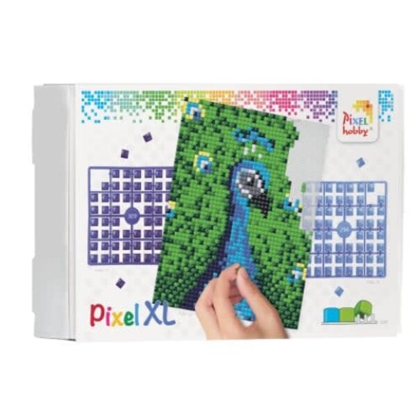 Pixelhobby | Pixel XL pakket op 4 basisplaten - Pauw