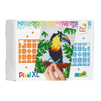 Pixelhobby | Pixel XL pakket op 4 basisplaten - Jungle Toekan