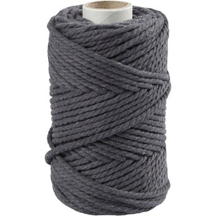 4mm Macramé Koord. grijs