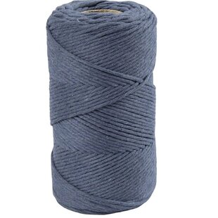 2mm Macramé Koord, Blauw