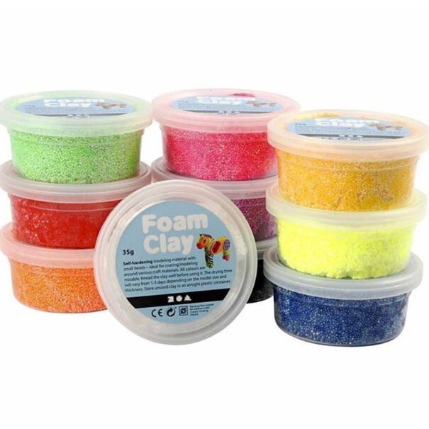 FOAM CLAY - Basis kleuren (10x35gr)