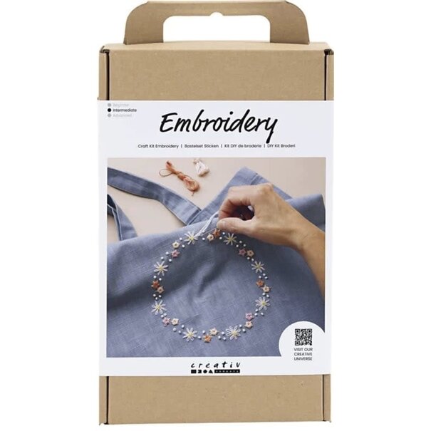 Creativ Company | Bordurenset Draagtas - Pigeon blue