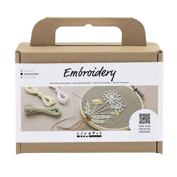 Creativ Company | Borduurframe, oudgroen Mini Kit