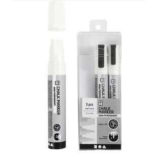 Chalk Marker - Wit  (set van 3)