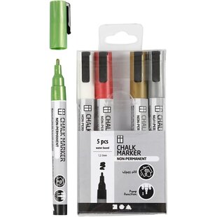 Chalk Markers - set metallic kleuren