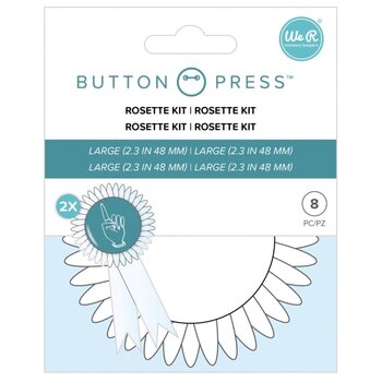 We R Memory Keepers | Button Press - Rosette Kit White