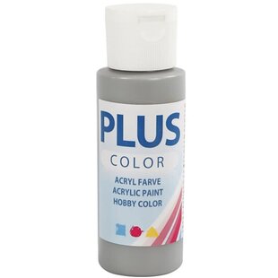 Plus Color acrylverf - Rain Grey / 60 ml