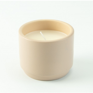 Potje Keramiek Met Kaars - Blush