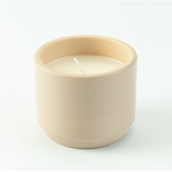 Potje Keramiek Met Kaars - Blush