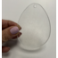 Blanco Ei met ophangoogje - plexiglas transparant LARGE