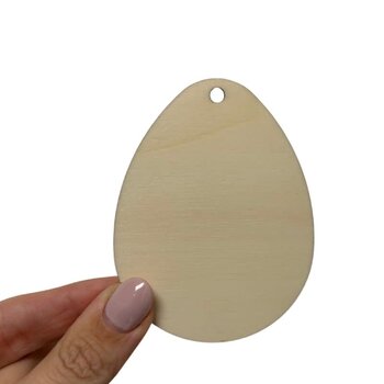 Feeërieke | Blanco Ei met ophangoogje - triplex MEDIUM