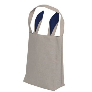 Paaszakje jute met oren - DONKERBLAUW