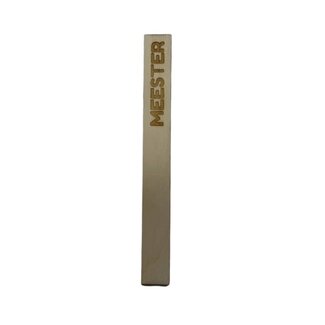 Feeërieke | Houten label "meester"