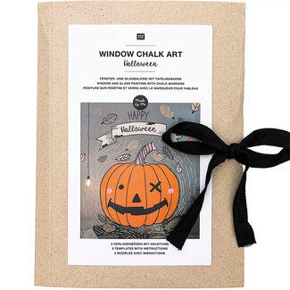 Halloween - Window Chalk Art Pompoen