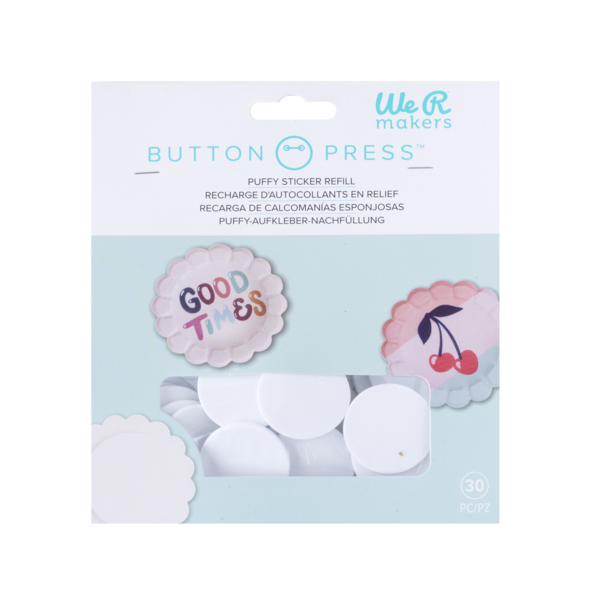 We R Memory Keepers | Button Press - Puffy Sticker Refill (30pcs)