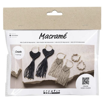 Creativ Company | Mini Hobbyset Macramé  - Oorbellen