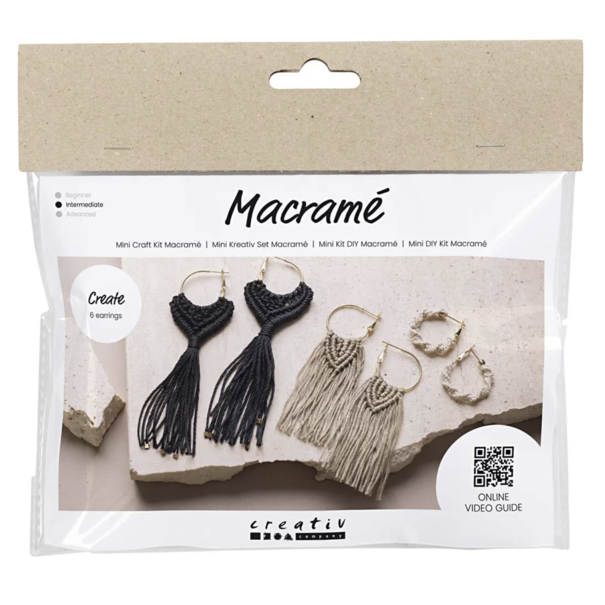 Creativ Company | Mini Hobbyset Macramé  - Oorbellen