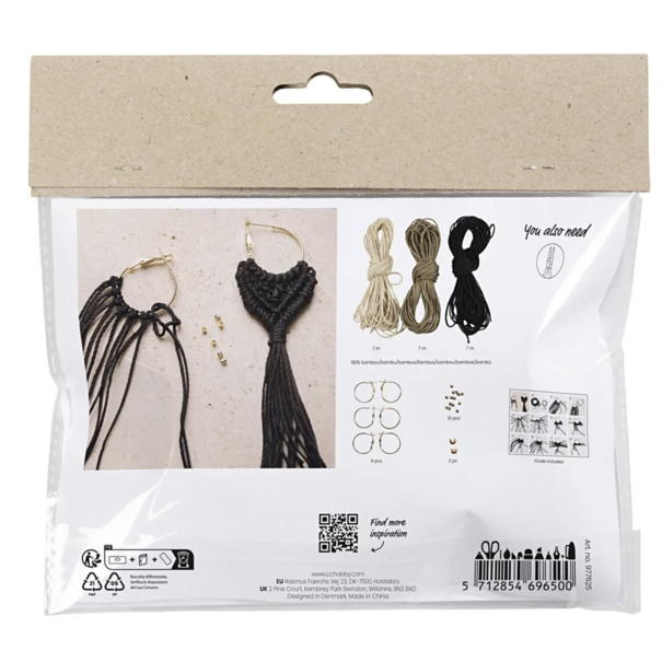 Creativ Company | Mini Hobbyset Macramé  - Oorbellen