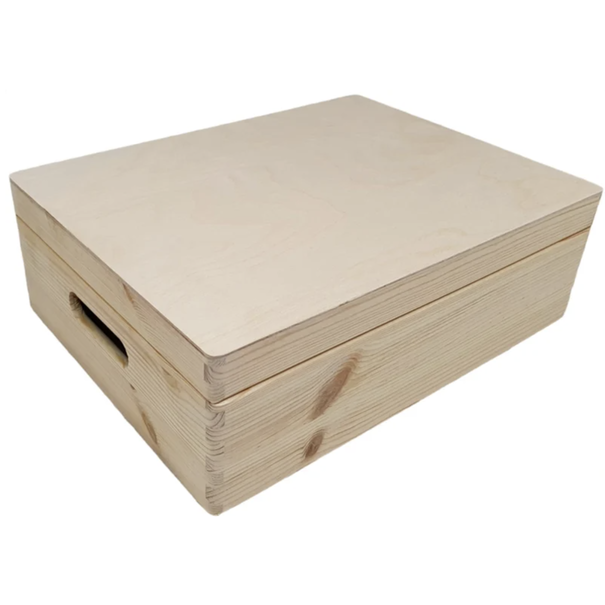 Opbergkist rechthoek klepdeksel (LAAG/40cm)