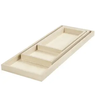 Set houten dienbladen (3st)