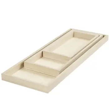 Set houten dienbladen (3st)