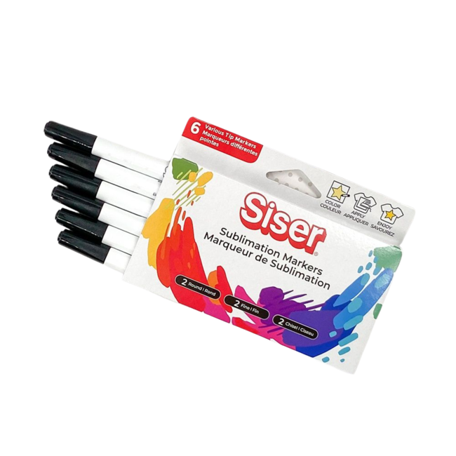 Siser Sublimation Markers - Black Pack