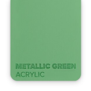Acrylic Metallic Green 3mm 37.5x40cm