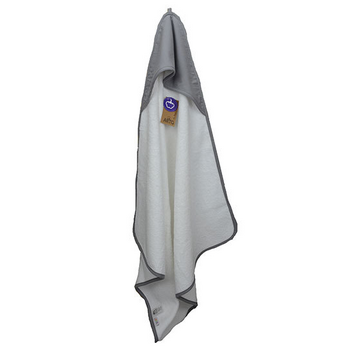 A&R | Baby Hooded Towel / White-Anthracite Grey