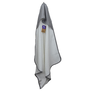 Baby Hooded Towel / White-Anthracite Grey