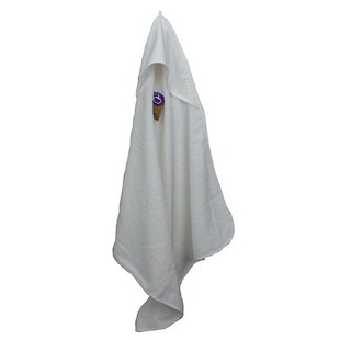 Baby Hooded Towel / White-White