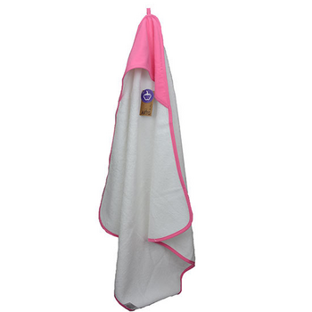 A&R | Baby Hooded Towel / White-Pink